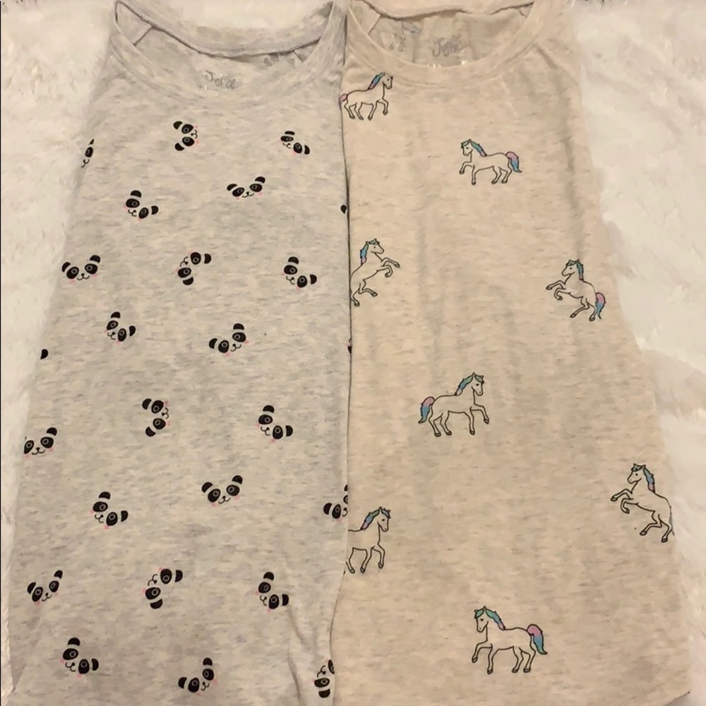 Adorable Justice bogo long sleeve tees size 8